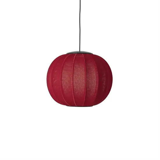 Made By Hand - Pendellampe - Knit-Wit 45 Round Pendant LED - Maple Red
