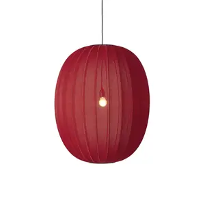 Made By Hand - Pendellamper - Knit-Wit 65 High Oval Pendant - Maple Red