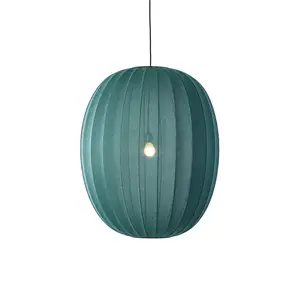 Made By Hand - Pendellampe - Knit-Wit 65 High Oval Pendant - Seagrass