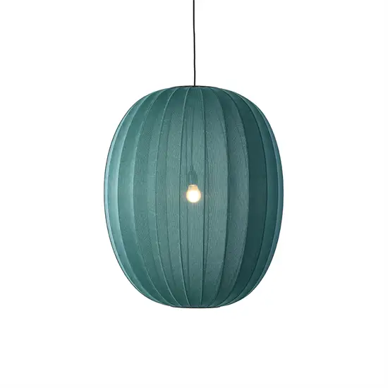 Made By Hand - Pendellampe - Knit-Wit 65 High Oval Pendant - Seagrass