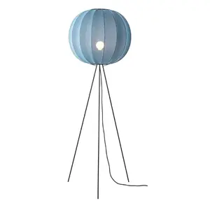 Made By Hand - Gulvlampe - Knit-Wit 60 Round Floor High - Blue Stone