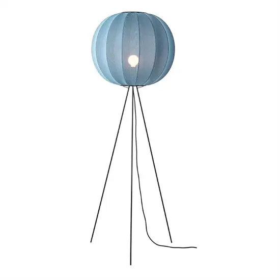 Made By Hand - Gulvlampe - Knit-Wit 60 Round Floor High - Blue Stone