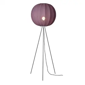 Made By Hand - Gulvlampe - Knit-Wit 60 Round Floor High - Burgundy