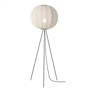Made By Hand - Gulvlampe - Knit-Wit 60 Round Floor High - Pearl White