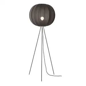 Made By Hand - Gulvlampe - Knit-Wit 60 Round Floor High - Black