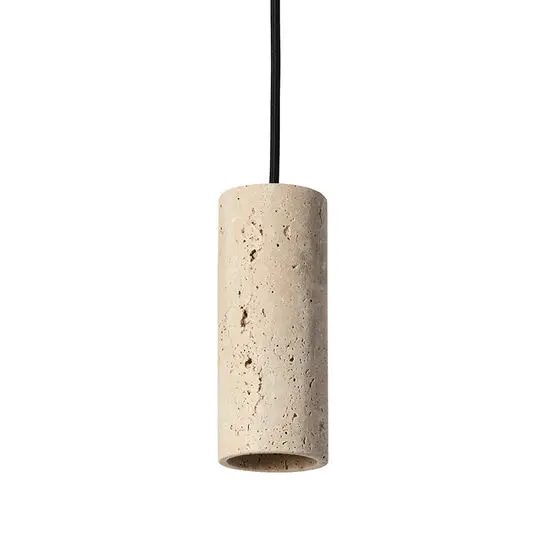 Made By Hand  - Core Spot Pendant - Creme Travertine