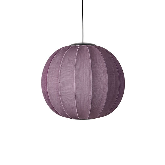Made By Hand  - Knit-Wit 60 Round Pendant LED - Burgundy