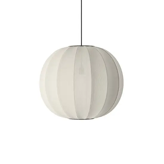 Made By Hand  - Knit-Wit 60 Round Pendant - Pearl White