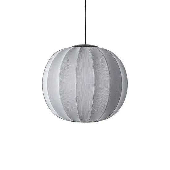 Made By Hand  - Knit-Wit 60 Round Pendant LED - Silver
