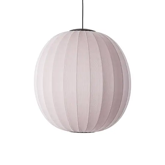 Made By Hand  - Knit-Wit 75 Round Pendant LED - Light Pink