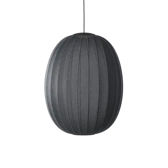 Made By Hand  - Knit-Wit 65 High Oval Pendant LED - Black