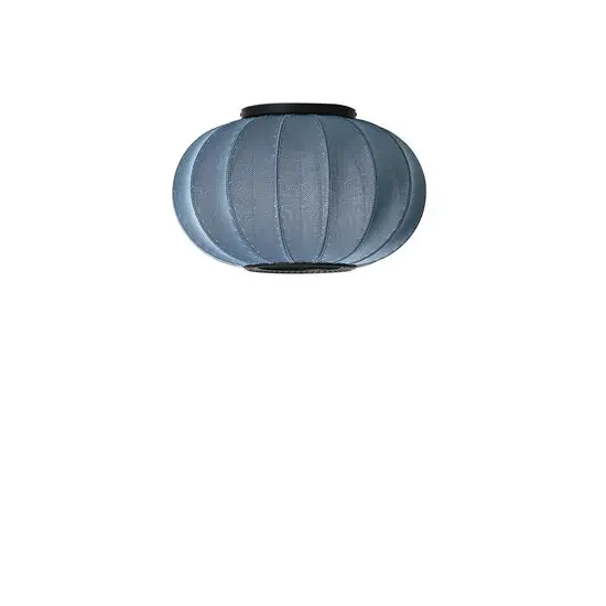 Made By Hand - Loftlampe/Væglampe - Knit-Wit 45 Oval Ceiling/Wall - Blue Stone