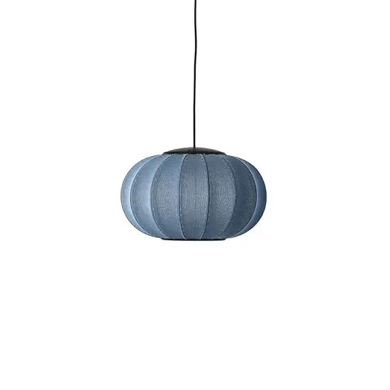 Made By Hand  - Knit-Wit 45 Oval Pendant LED - Blue Stone