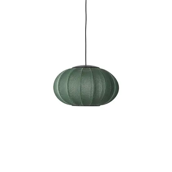 Made By Hand  - Knit-Wit 45 Oval Pendant LED - Tweed Green