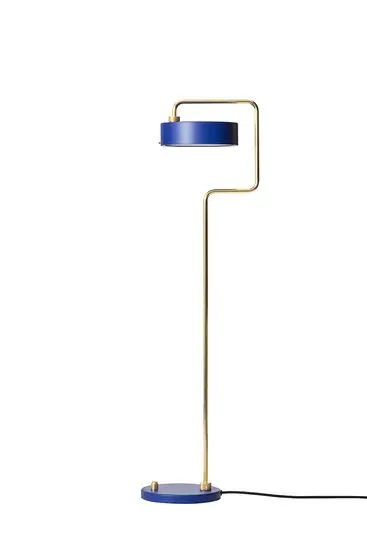 Made By Hand  - Petite Machine Floor Lamp - Royal Blue