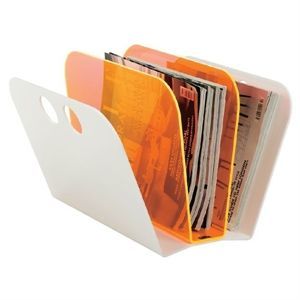 Image of Magazin Fan fra Neon Living - hvid/orange