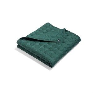 Image of Hay sengetæppe - Mega Dot dark green (195 x 245)