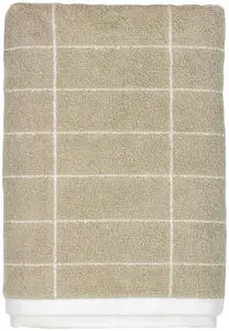 Mette Ditmer - FLINESTEN håndklæde, Sand / Off-white