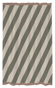 Mette Ditmer - DIAGONAL shower curtain - Dark olive