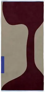 Mette Ditmer - FIGURA tæppe, mellemstor - Wine
