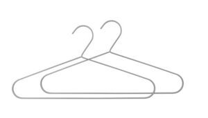 Mette Ditmer - HANG-IT bøjle, 2-pak - Brushed steel