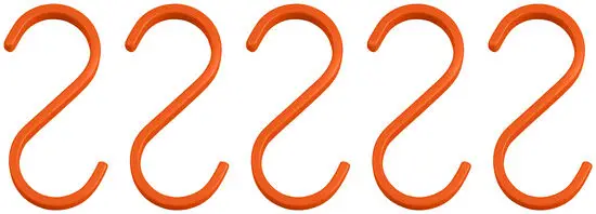 Mette Ditmer - HANG-IT S-hook, 5-pack - Orange