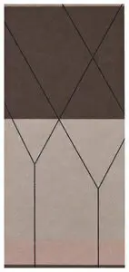 Mette Ditmer - LINEA allround måtte, stor - Brown