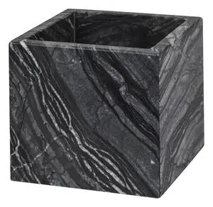 Mette Ditmer - Marble Holder - 10 x 10 x 9 - Black & grey