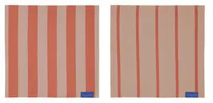 Mette Ditmer - Stripes Vaskeklude - 33 x 33 - Latte