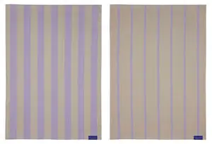 Mette Ditmer - Stripes Viskestykke - 50 x 70 - Sand