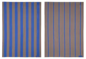 Mette Ditmer - Stripes Viskestykke - 50x70 cm - Blush - Sæt med 2 styk