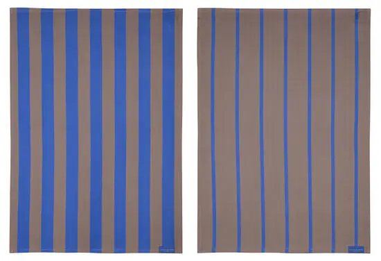 Mette Ditmer - Stripes Viskestykke - 50x70 cm - Blush - Sæt med 2 styk