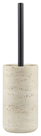 Mette Ditmer - TRAVERTINE toilet brush holder - Linen