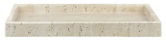 Mette Ditmer - TRAVERTINE deco tray - Linen