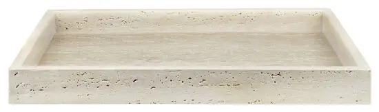 Mette Ditmer - TRAVERTINE tray, large - Linen