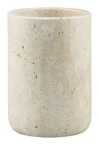 Mette Ditmer - TRAVERTINE toothbrush holder - Linen