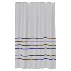 Mette Ditmer - MIKADO badeforhæng - Lysegrå - 150 x H 200 cm