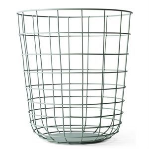 Image of Menu - Wire Bin - moss green