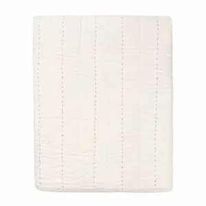 Moudhome - SENSES quiltet sengetæppe beige - 260x260 cm