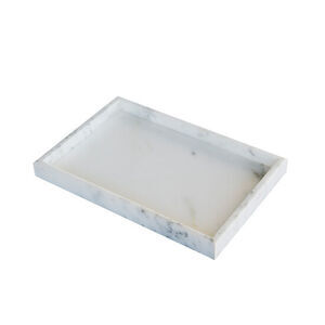 Moudhome - MARBI marmor bakke - hvid - 20x30 cm