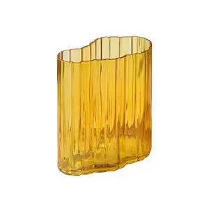 Moudhome - RIPPLE vase - amber - 20 cm