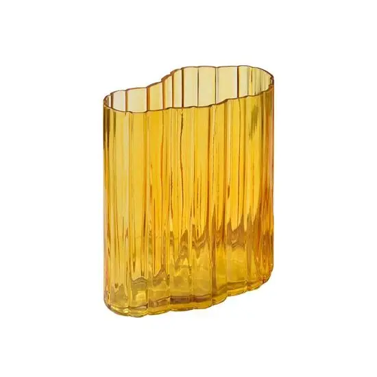 Moudhome - RIPPLE vase - amber - 20 cm