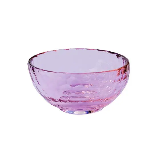 Moudhome - STORM krystal skål Ø12 cm - Pink