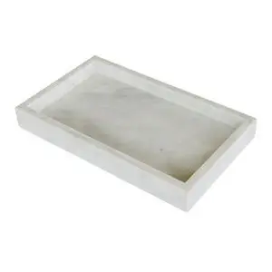 Moudhome - MARBI marmor bakke - hvid - 15x25 cm
