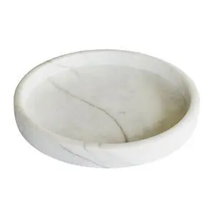 Moudhome - MARBI marmor bakke - hvid - Ø22 cm