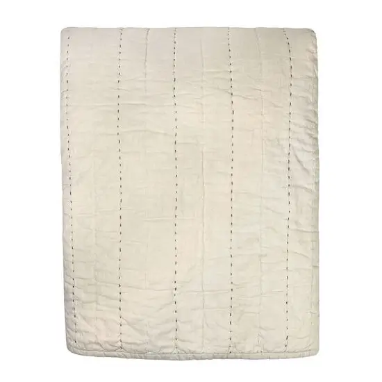 Moudhome - SENSES quiltet sengetæppe beige - 260x260 cm