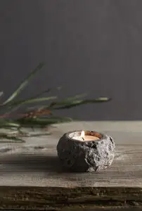 Muubs -Minerva Fyrfadslys - Titanium