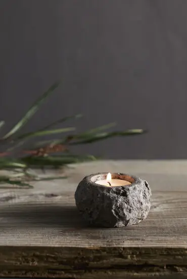 Muubs -Minerva Fyrfadslys - Titanium