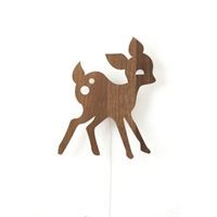Ferm Living My Deer lampe. Bedårende væglampe til børneværelset