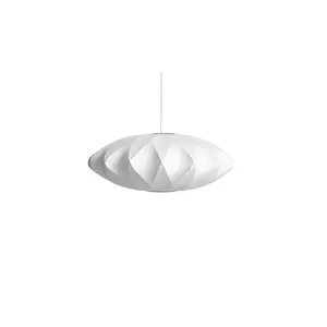 HAY - NELSON Saucer Crisscross Bubble Pendant - medium - off white